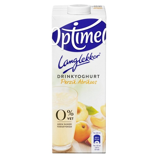 [1403365] Drinkyoghurt Optimel Langlekker perzik abrikoos 1liter