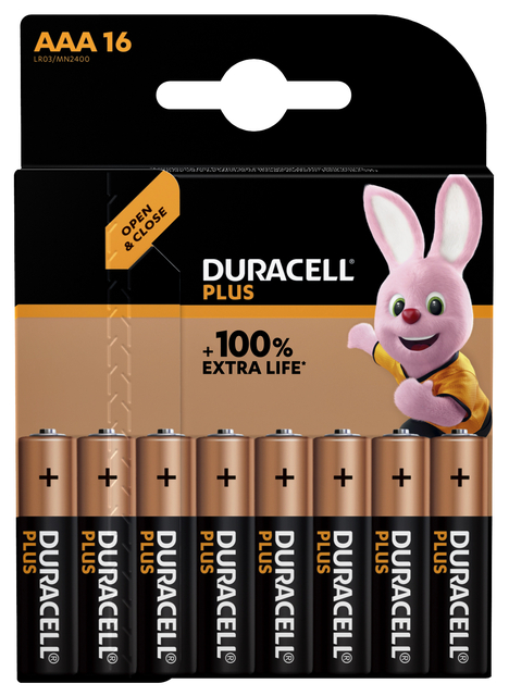 Pile Duracell Plus 16x AAA