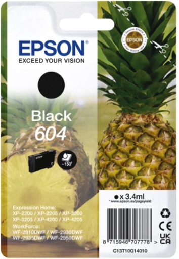 [1407663] Cartouche d'encre Epson 604 T10G14 noir