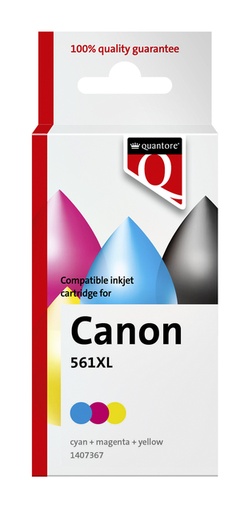 [1407367] Inktcartridge Quantore alternatief tbv Canon CL561XL kleur