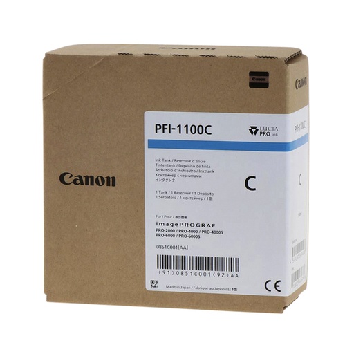 [1418953] Inktcartridge Canon PFI-1100 blauw