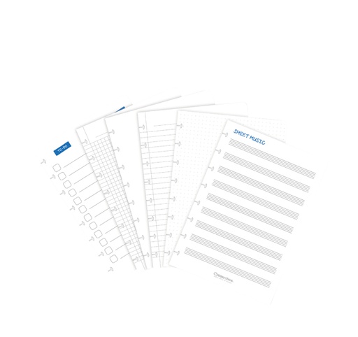 [1421057] Uitbreidingsset Correctbook A5 mix 5 bladen