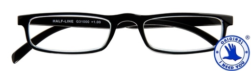 [1420910] Lunettes de lecture I Need You +1.50 dpt Half-line noir