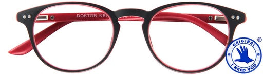 [1421046] Lunettes de lecture I Need You +2.50 dpt Doctor New gris-rouge