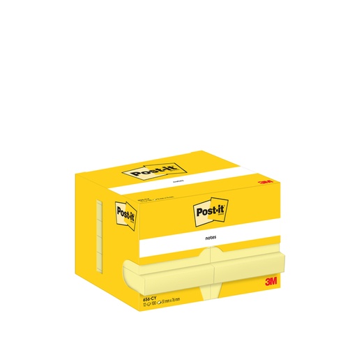 [1420095] Memoblok Post-it 656 51x76mm canary yellow 12 stuks