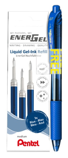 [1420477] Recharge stylo gel Pentel Energel LR7 bleu