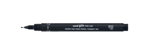 [1421118] Fineliner Uni-ball Pin 1,2mm noir 12 pièces