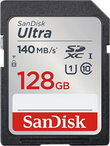 [1420374] Carte mémoire Sandisk SDXC 128Go (140mb/s C10 UHS-I)