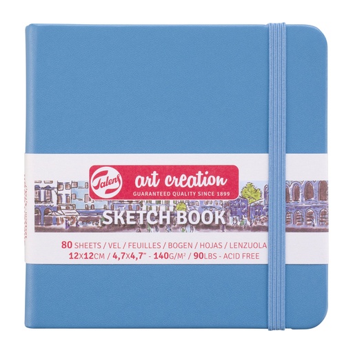 [1405994] Carnet de croquis Talens Art Creation 12x12cm 140g 80 feuilles bleu