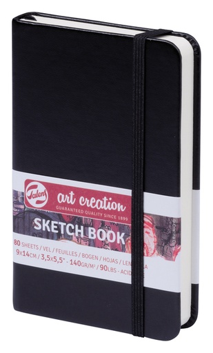 [1419112] Carnet de croquis Talens Art Creation  9x14cm 140g 80 feuilles noir