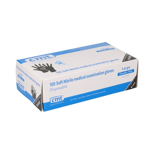 [1406943] Handschoen CMT L soft nitril zwart 100 stuks