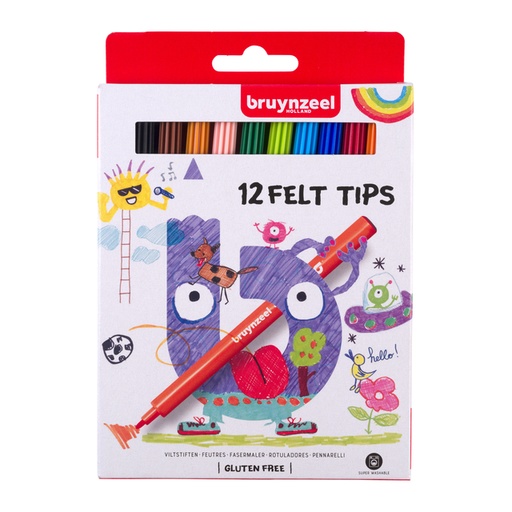 [1420281] Feutre Bruynzeel Kids set 12 couleurs