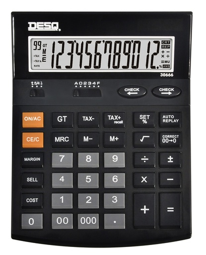 [1421428] Calculatrice Desq X-Large Check & Correct