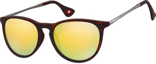 [1420304] Lunettes de soleil Montana Turtle mat Revo verre doré