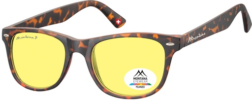 [1420319] Lunettes de soleil Montana Turtle verre jaune polarisé