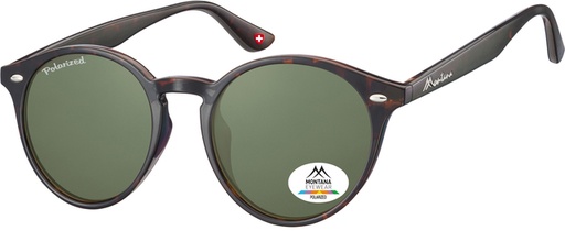 [1420327] Lunettes de soleil Montana Turtle verre G15 vert polarisé