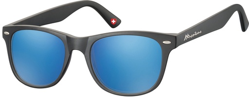 [1420330] Zonnebril Montana met Revo blauw glas zwart