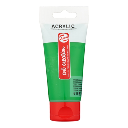 [1386383] Peinture acrylique Talens Art Creation 618 Vert clair permanent tube 75ml