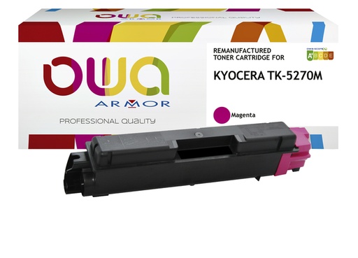 [1422151] Cartouche toner OWA alternative pour Kyocera TK-5270M rouge