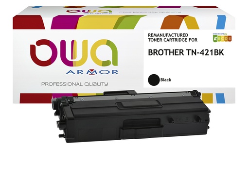 [1422167] Cartouche toner OWA alternative pour Brother TN-421BK noir