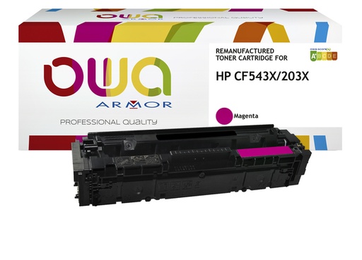 [1422224] Cartouche toner OWA alternative pour HP CF543X rouge