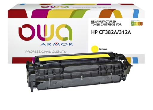 [1422271] Cartouche toner OWA alternative pour HP CF382A jaune