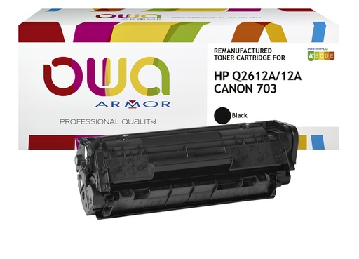 [1422278] Cartouche toner OWA alternative pour HP Q2612A noir