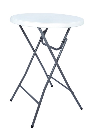 [1422381] Table haute BRASQ 80cm blanc