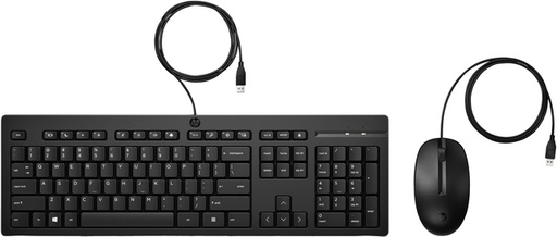 [1421796] Toetsenbord + muis HP 225 Qwerty zwart