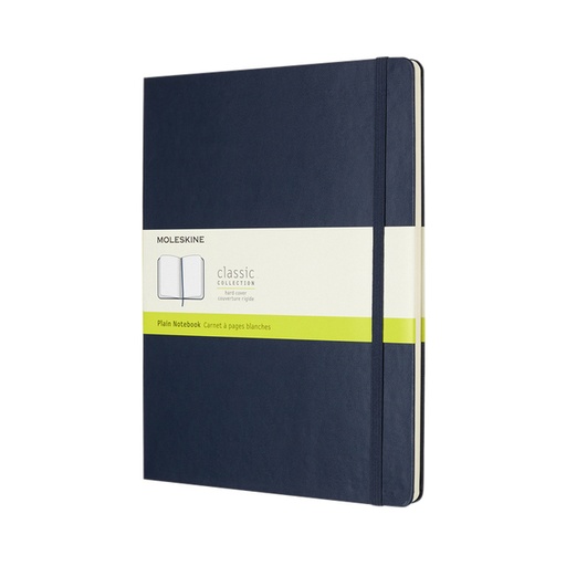 [1422866] Carnet Moleskine XL 190x250mm uni couverture rigide bleu saphir