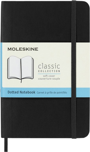 [1422867] Carnet Moleskine Pocket 90x140mm pointillé couverture souple noir