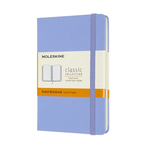 [1422886] Notitieboek Moleskine pocket 90x140mm lijn hard cover hydrangea blue