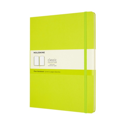 [1422890] Carnet Moleskine XL 190x250mm uni couverture rigide vert citron