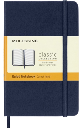 [1422894] Notitieboek Moleskine pocket 90x140mm lijn hard cover sapphire blue