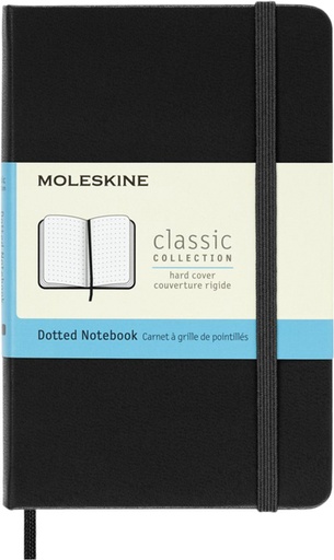 [1422903] Carnet Moleskine Pocket 90x140mm pointillé couverture rigide noir