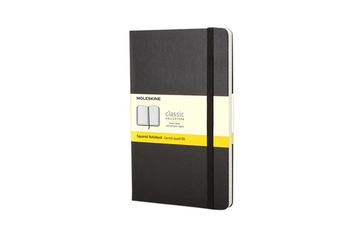 [1422906] Notitieboek Moleskine pocket 90x140mm ruit 5x5mm hard cover zwart