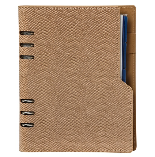 [1420652] Organiseur Kalpa Clipbook A5 avec agenda 2024-2025 7j/2p impression serpent brun