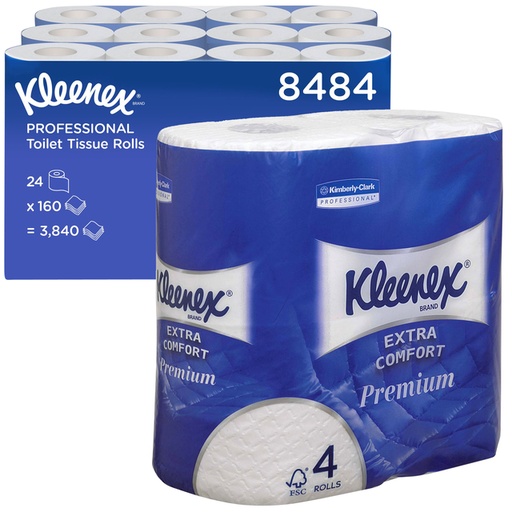 [1422825] Toiletpapier Kleenex 4-laags 160 vel wit 8484