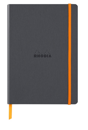 [1423111] Carnet de notes Rhodia A5 ligné 80 feuilles 90g titanium