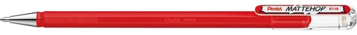 [1422995] Roller gel Pentel Mattehop K110 Medium rouge