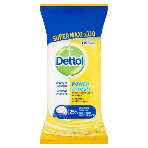 [1423180] Reinigingsdoekjes Dettol antibacterieël Citrus 110 stuks