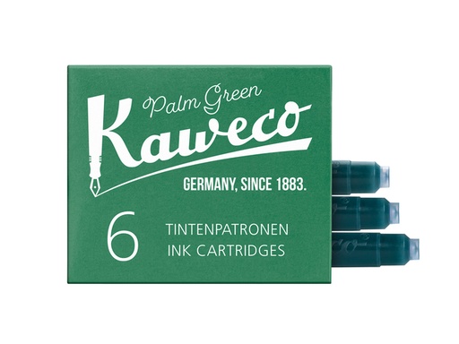 [1423704] Inktpatroon Kaweco groen doosje à 6 stuks