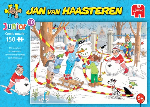 [1407167] Puzzel Jan van Haasteren Junior 10 De sneeuwpop 150 stukjes