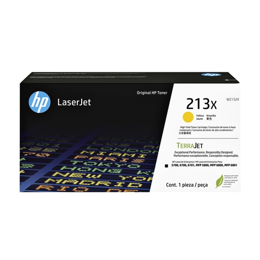 [1424485] Cartouche toner HP W2132X 213X jaune