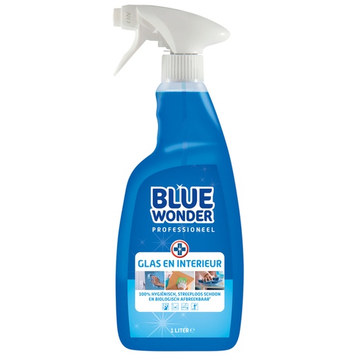 [1423789] Nettoyant Vitre et Intérieur Blue Wonder Prof spray 1L