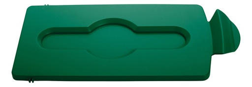 [1424392] Couvercle Rubbermaid pour Station de recyclage Slim Jim fermé vert