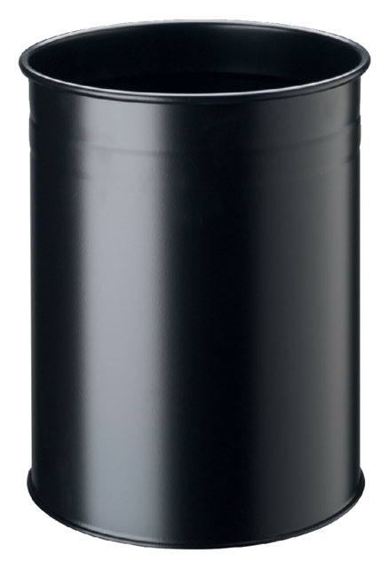 Corbeille à papier Durable 3304-1 15 litres ronde noir