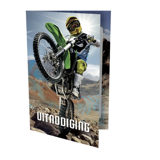 [1386530] Uitnodiging Motorcross 9x14cm