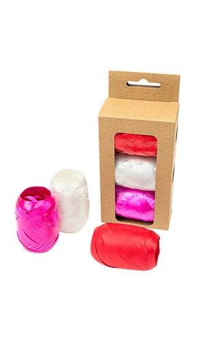 [1400874] Lint 3 pak rood/wit/roze