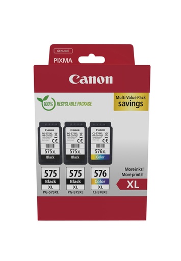 [1429864] Inktcartridge Canon PG-575XL + CL-576XL 2x zw+kleur